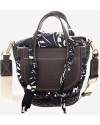 CUBA LAB - Habanera Leather And Rafia Bag - Lyst