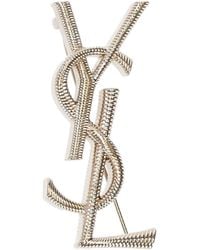 Saint Laurent - Broche Cassandre Tubogaz Messing - Lyst