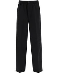 Ami Paris - Loose Pants With Straight Cut - Lyst