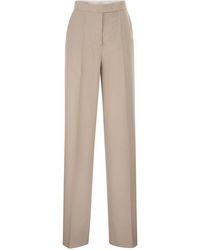 Max Mara - Mxmgirone-broek Van Wol, Mohair En Zijde - Lyst