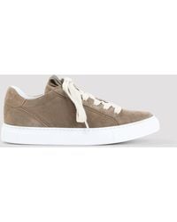Brunello Cucinelli - Suede Leather Sneakers - Lyst