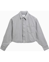 Ami Paris - Denim Cropped Shirt - Lyst
