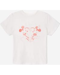 RE/DONE - Disney T-shirt mains cœur - Lyst