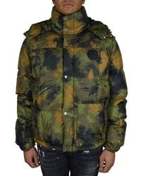 Off-White c/o Virgil Abloh - Camouflage Puffer Down Jacket - Lyst