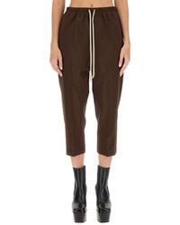 Rick Owens - Drawstring Astaires Cropped Pants - Lyst