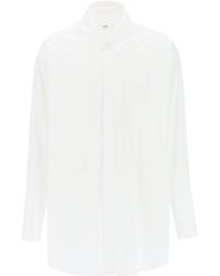 Ami Paris - Oversized Poplin Shirt - Lyst