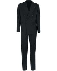 Tagliatore - Wool And Cashmere Double Breasted Suit - Lyst