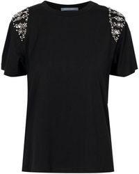 Alberta Ferretti - T Shirts En Polos Zwart - Lyst