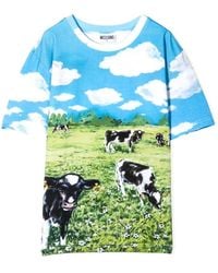 Moschino - T Shirt Con Stampa - Lyst