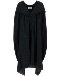 MM6 by Maison Margiela - Jersey Shirt Dress - Lyst