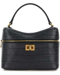 Balenciaga - Denim Leather Rodeo Handbag - Lyst