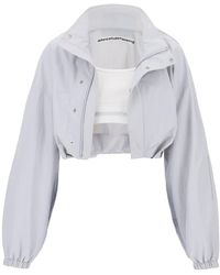 Alexander Wang - Cropped Jacket With Integrated Top - Lyst