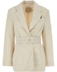 Camilla & Marc - Sand Stretch Polyester Blend Floris Blazer - Lyst