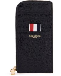 Thom Browne - Pebble Grain Leder -Karteninhaber - Lyst