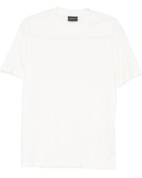 Emporio Armani - Modal And Silk Blend T-Shirt - Lyst