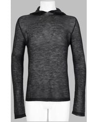 Rick Owens - T Shirt Trasparente Con Cappuccio - Lyst