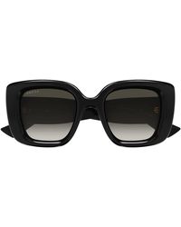 Gucci - Zonnebril Gg1975 S 001 Zwart/rood Dames - Lyst
