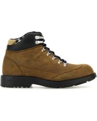 Burberry - Suede Moor Ankle Boots - Lyst