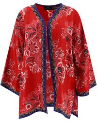Etro - Silk Jacket With Floral Print - Lyst