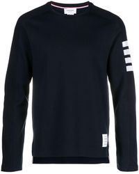 Thom Browne - Milano 4-Bar Katoenen T-Shirt Met Lange Mouwen - Lyst