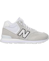 New Balance - Sneakers Comme Des Garcons Uomo Camoscio Grigio/Bianco - Lyst