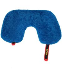 Fendi - Idee Regalo Travel Pillow Uomo Pelliccia Blu - Lyst
