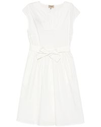Woolrich - Midikleid Mit Schleife - Lyst