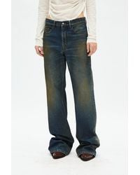 Ann Demeulemeester - Genoveva 5-Pockets Relaxed Flared Trousers Oiled S - Lyst