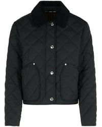 Burberry - 'Landford' Black Polyester Down Jacke - Lyst