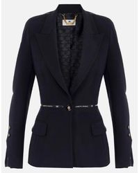 Elisabetta Franchi - Veste franchise Elisabetta avec bande de logo - Lyst