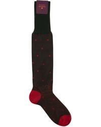 Gallo - Polka Dot Cotton Long Socks - Lyst