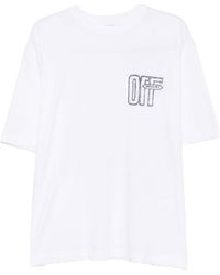 Off-White c/o Virgil Abloh - Motion Arrow Skate Cotton T Shirt - Lyst