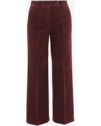 QL2 Donna - Corduroy Broek Met Wijde Pijpen - Lyst