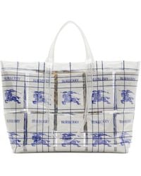 Burberry - Ekd Logo Tote Bag - Lyst