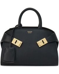 Ferragamo - Hug Mini Leather Tote Bag - Lyst