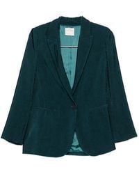 forte_forte - Velvet Single-Breasted Jacket - Lyst