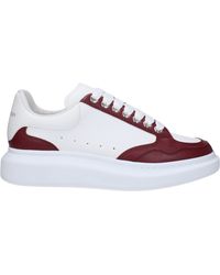 McQueen - Sneakers Herren Leder Weiß/Burgund - Lyst