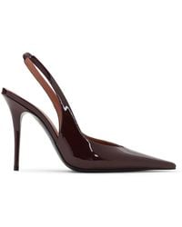 AMINA MUADDI - Anok Patent Slingback - Lyst