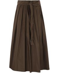 Weekend by Maxmara - Week-end max mara zarda large jupe en taffetas - Lyst