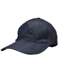 A.P.C. - Chapeau Eden en Denim Blue Canva - Lyst