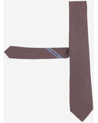 Ferragamo - Seidenkrawatte mit gemustertem Design - Lyst
