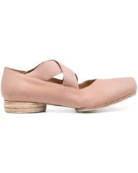 Uma Wang - Ballerinas mit gekreuzten Bändern - Lyst