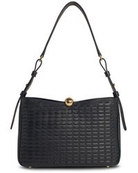 Furla - 'sfera Soft' Medium Black Lear Crossbody Bag - Lyst