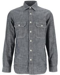 Tela Genova - Emilio Raw Chambray Shirt - Lyst