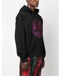 Versace Jeans Couture - O V Emblem Flock Sweatshirts - Lyst