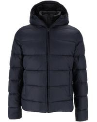 Fay - Hooded Cropped Padded Down Jacket - Lyst