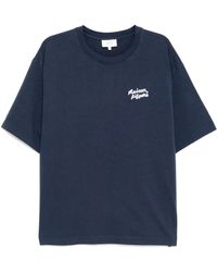 Maison Kitsuné - Handwriting Embroidery Oversize T-Shirt - Lyst