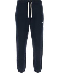 Autry - Dark Blue Cotton joggers - Lyst