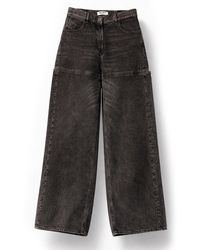 The Attico - High-Waisted Wide-Leg Jeans - Lyst