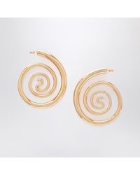 Panconesi - Spiral Serpent Hoops Earrings - Lyst